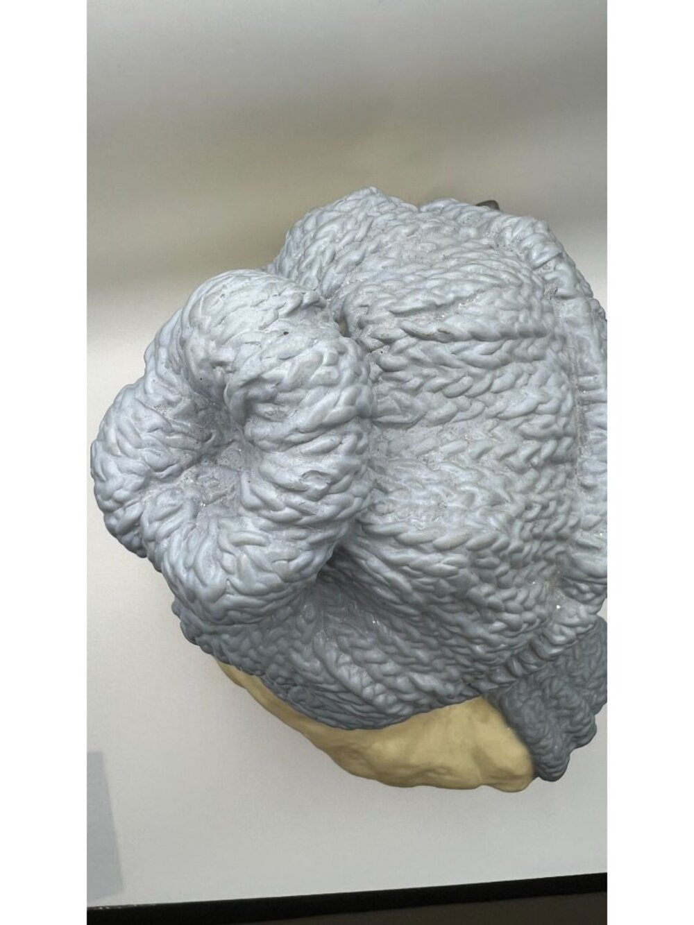 Snowman Figurine With Guitar Gray Knit Hat & Scarf Winter Decor 2001 8" Tall - Picture 6 of 7